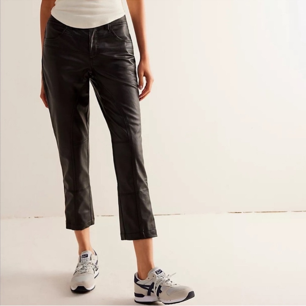 Free People We The Free Rebel Vegan Leather Pants